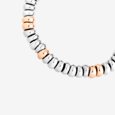 DoDo bracciale rondelle Bold argento & argento dorato