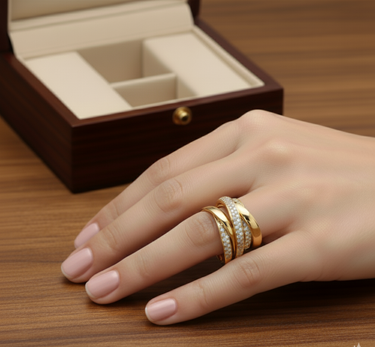 Anello oro e diamanti