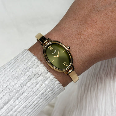 Cluse L'Ovale Watch Gold Olive