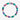 DoDo bracciale rondelle argento & plastica riciclata