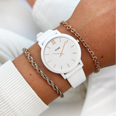 Cluse Minuit Nylon bianco