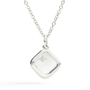 DoDo CIONDOLO SIGILLO ARGENTO & DIAMANTE BIANCO