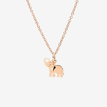 DoDo ciondolo elefante oro rosa