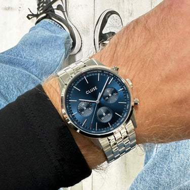 Anthéor Multifunction Watch Steel blu , Silver Colour