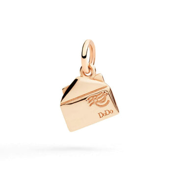DoDo CIONDOLO LETTERA ORO ROSA & DIAMANTE