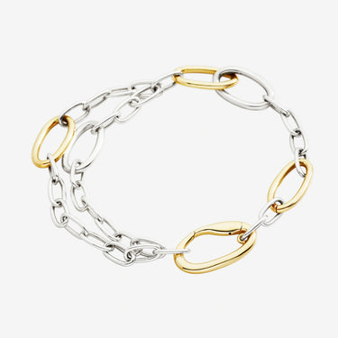 DoDo bracciale essentials argento & argento dorato