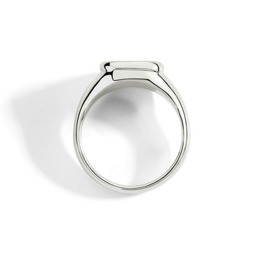 DoDo ANELLO SIGILLO ARGENTO & DIAMANTE BIANCO