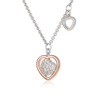 Roberto Giannotti Collana trilogia con cuore charm traforato