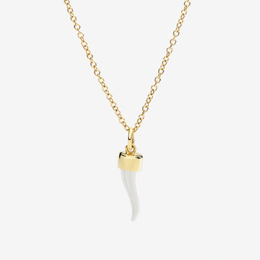 DoDo ciondolo corno oro giallo & argento